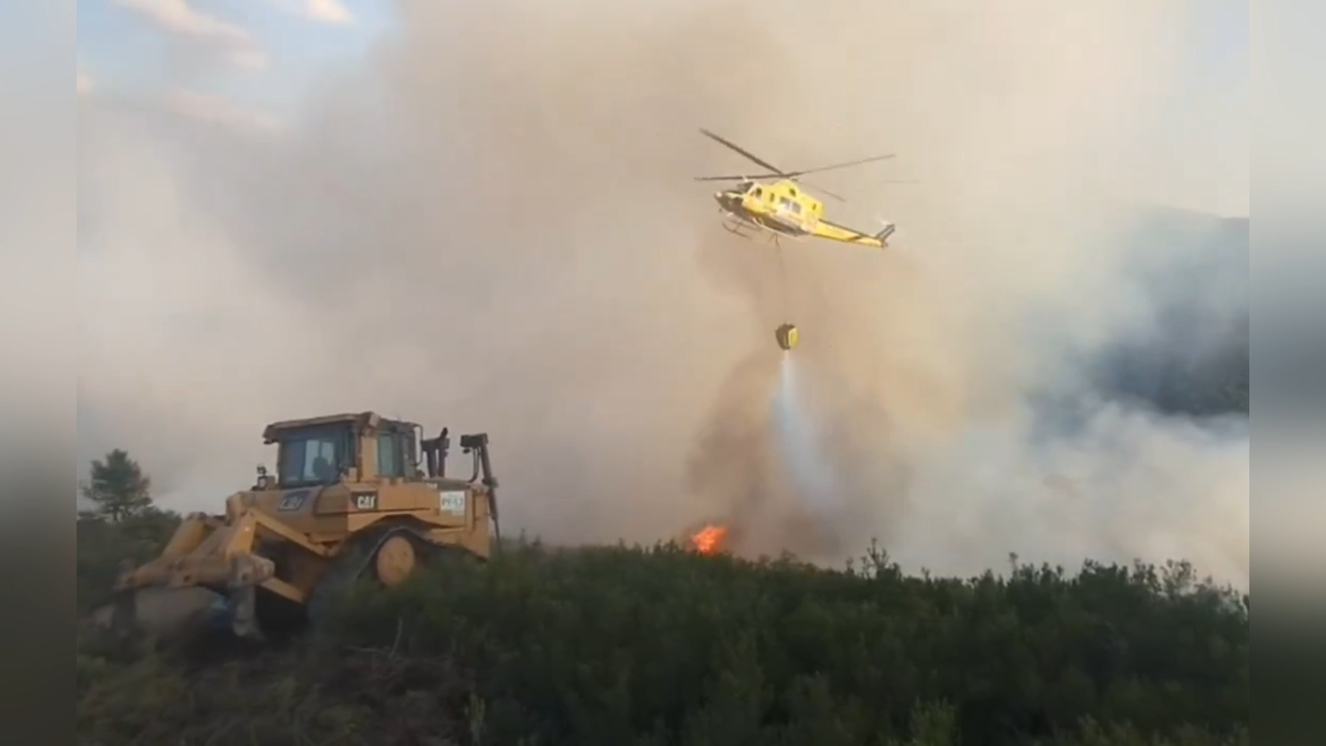Helicopters And Bulldozers Battle Wildfire Across Spanish Hillsides episode artwork