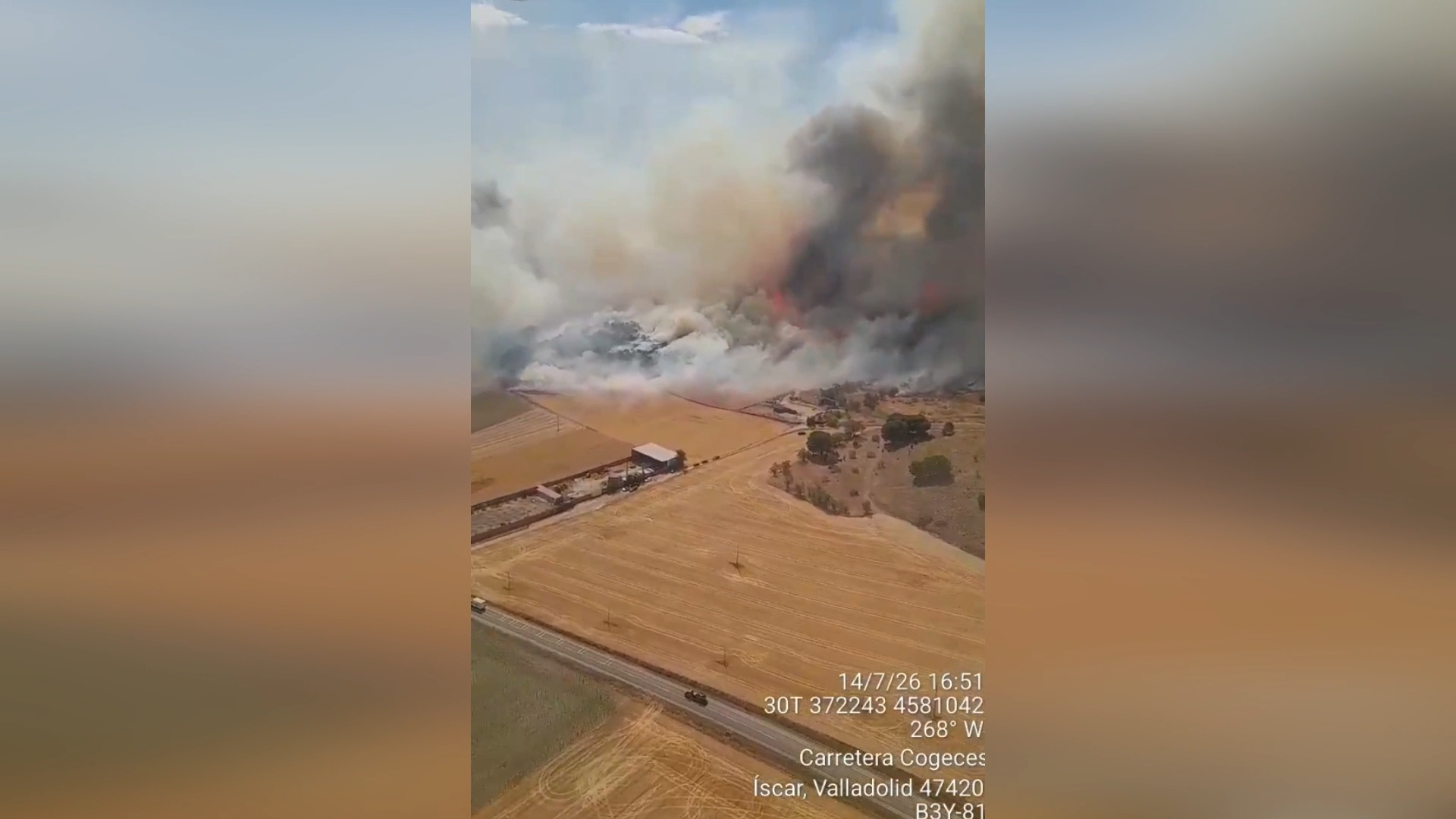 Helicopter Captures Wildfire Raging Near Spanish Town And Castle episode artwork