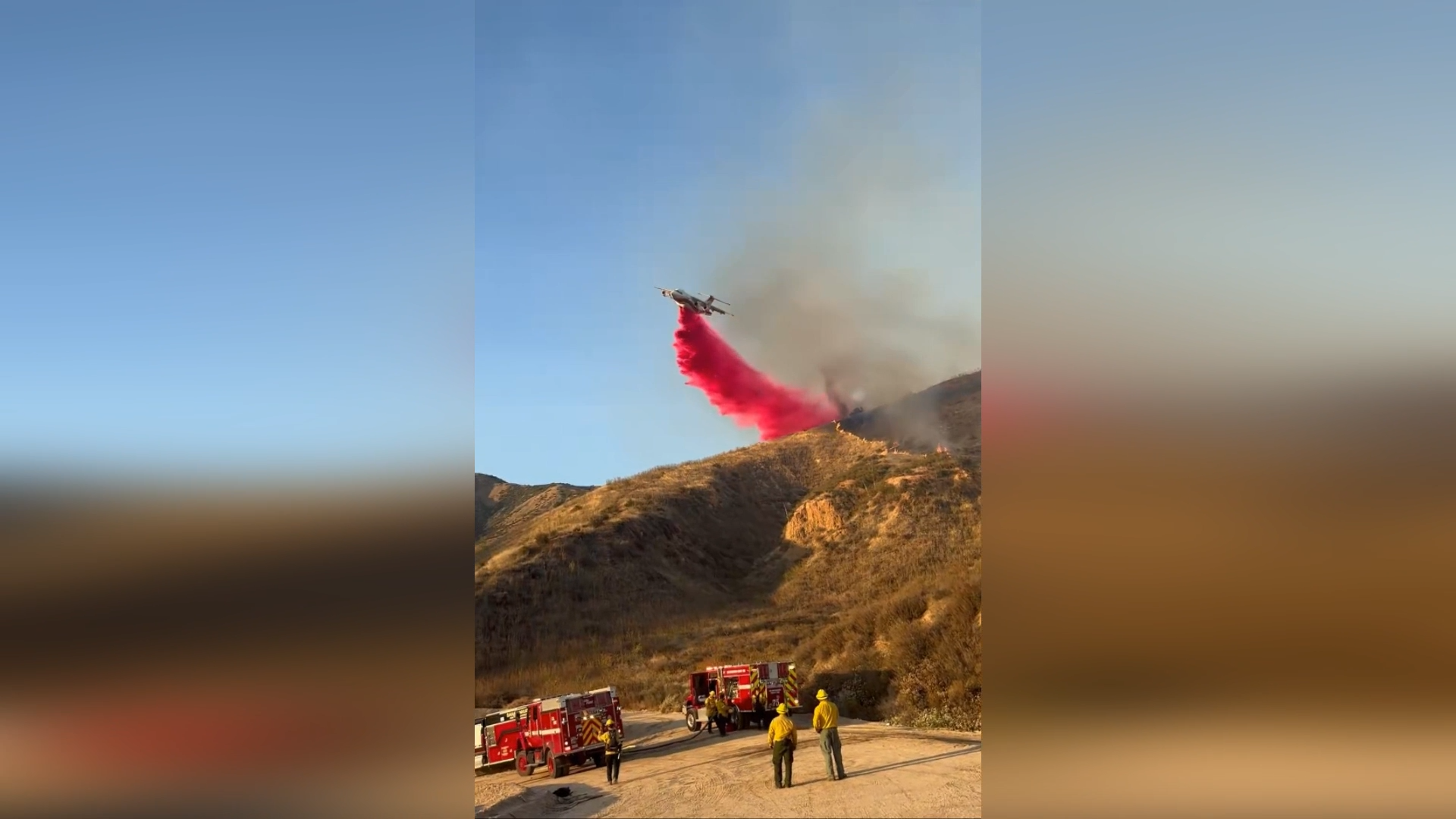 Pink Retardant Covers Burning Hills As San Bernardino Firefighters Fight Blaze episode artwork