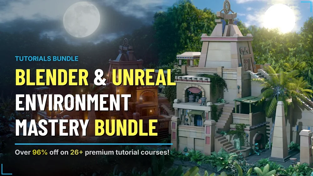Blender & Unreal Engine Environment Mastery Bundle - by 3DTudor