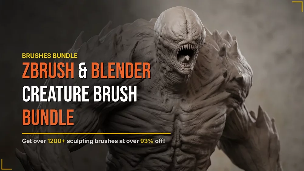 Zbrush & Blender Creature Brush Bundle