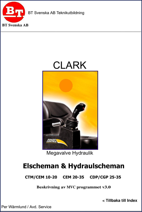 BT CTM 10 CTM 20 CEM 10 CEM 20 CEM 35 Electrical Schematic manual cover page