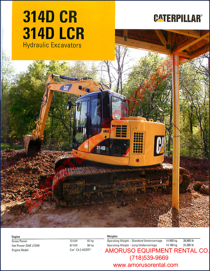 Caterpillar 314D CR 314D LCR Technical Manual cover page
