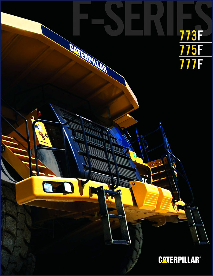 Caterpillar 777F, 773F, 775F Technical Manual cover - factory OEM document