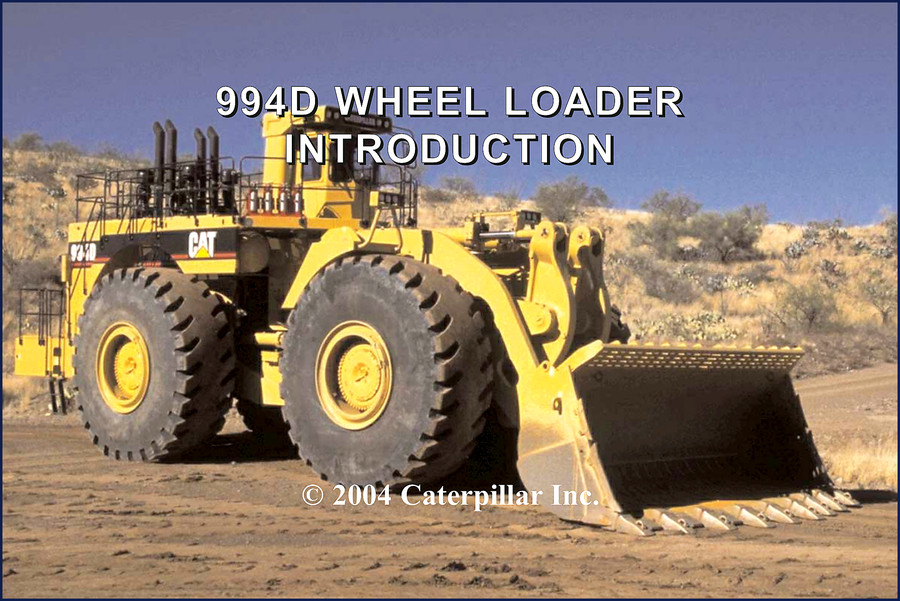 Caterpillar 994D Diagnostics Manual cover - factory transmission test and adjustment procedures 56 pages