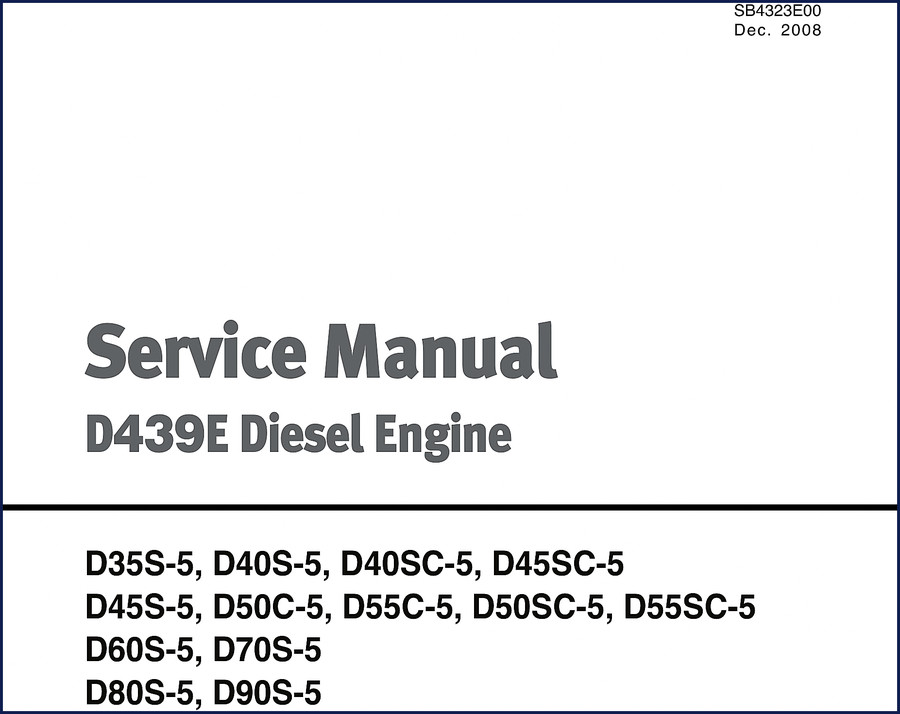 Doosan D35S-5 D40S-5 D45S-5 D50C-5 D55C-5 Technical Manual cover 2007