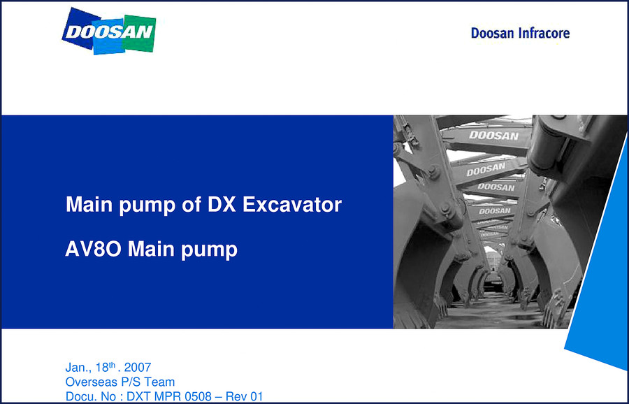 Doosan DX140W DX160W 2010 Operators Manual cover page
