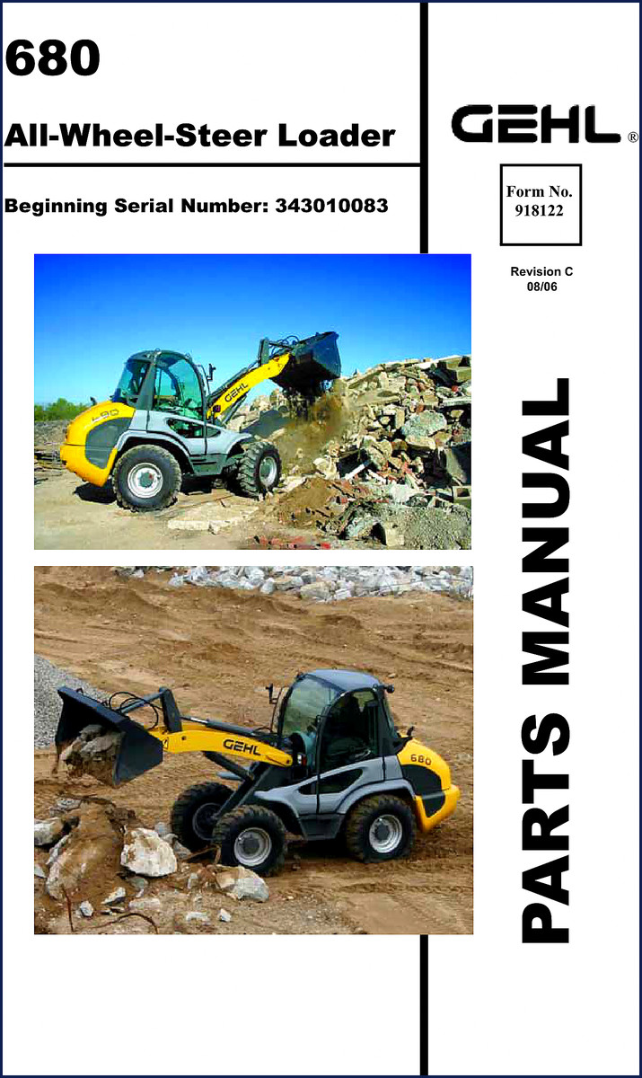 GEHL 680 2006 Parts Catalog manual cover