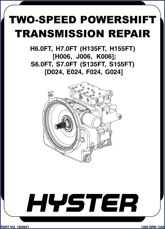 Hyster H6.0FT H7.0FT H8.0FT H9.0FT Diagnostics Manual cover - 266 pages factory OEM