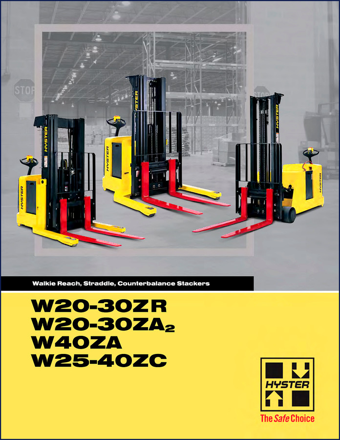 Hyster W20-30ZR, W20-30ZA2, W40ZA, W25-40ZC OEM Technical Manual cover page