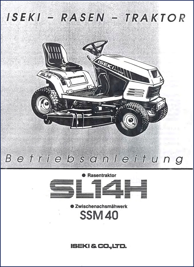 Iseki SL14H parts catalog page showing suction filter assembly with part numbers