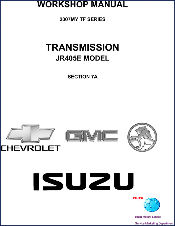 Isuzu TF Series Workshop Manual – 192 pages covering brake control system, ABS, EHCU, and wheel speed sensors