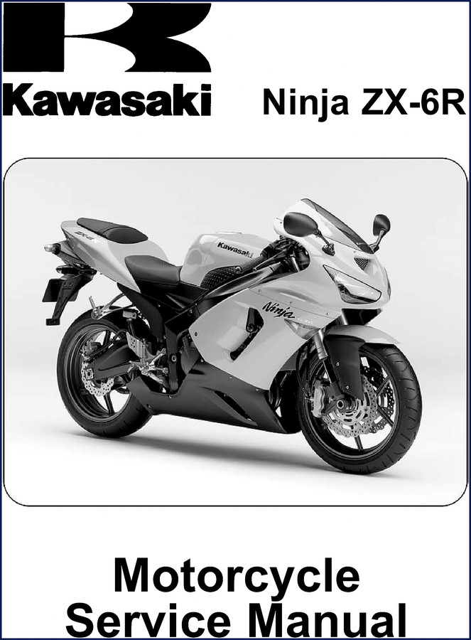 2004 Kawasaki Ninja ZX-6R Service Manual cover – 597 pages