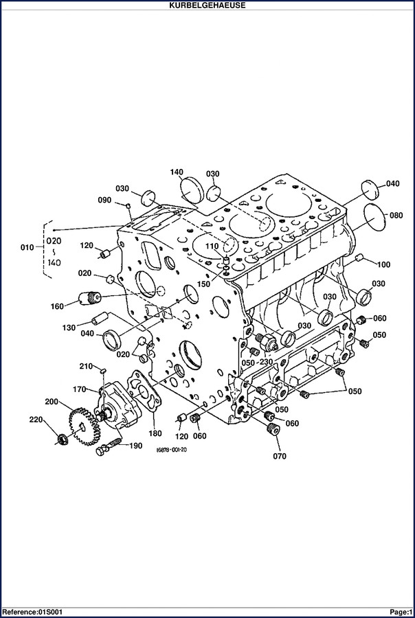Kubota K800 Parts Catalog 218 pages OEM factory parts breakdown exploded view cover