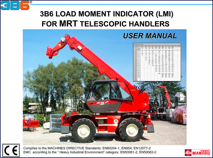 OEM Manitou MRT User Manual – 27-page Load Moment Indicator guide for telescopic handlers