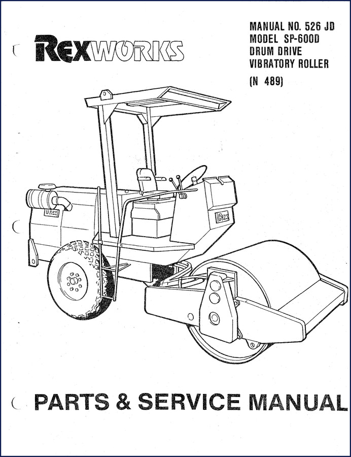 Rexworks SP-600D Parts Catalog cover - 158 page OEM manual
