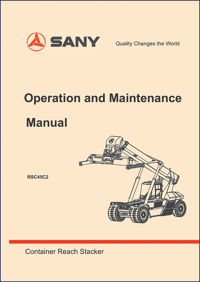 SANY RSC45C2 Operators Manual 394 pages cover