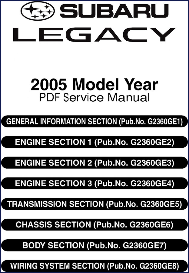 Subaru Legacy Boxer 1989 Technical Manual SAE paper cover