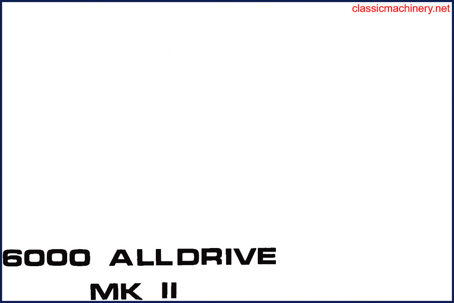 Thwaites 6000 Alldrive MkII User Manual cover - 110 pages OEM factory documentation