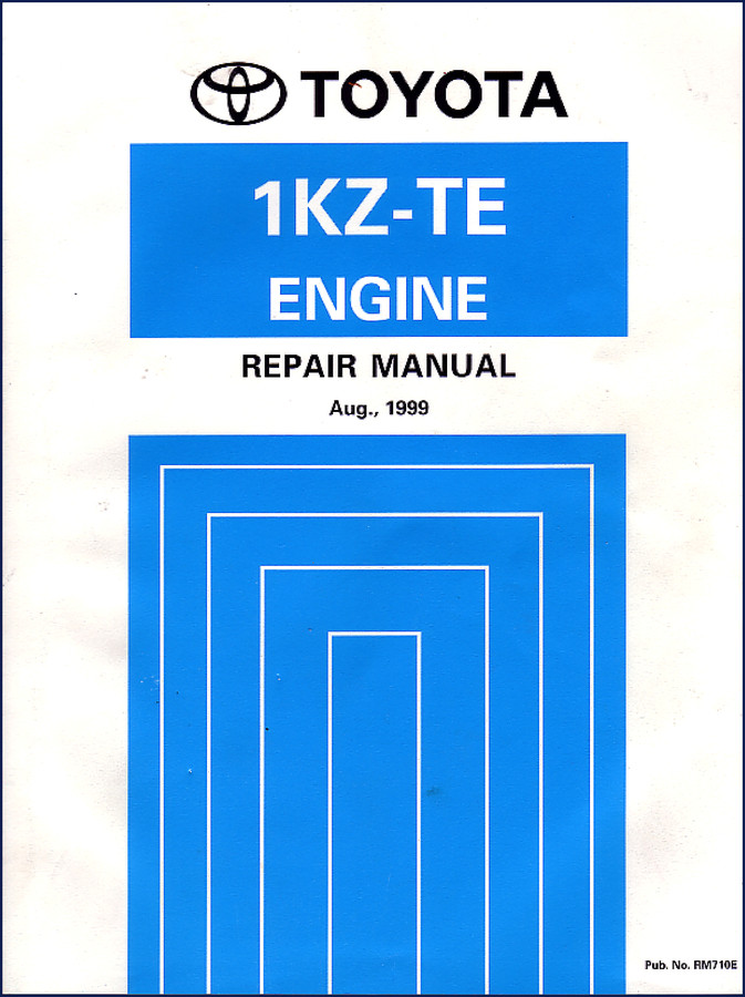 2000 Toyota Hilux 4Runner Land Cruiser Prado 1KZ-TE repair manual cover