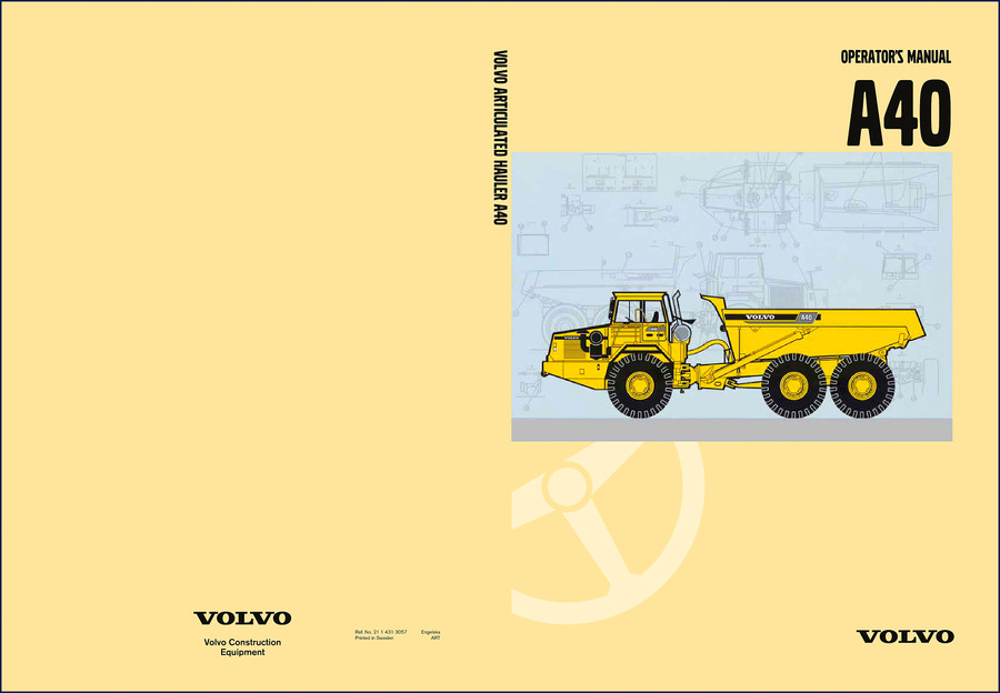 Volvo Penta A40 Operators Manual 176 pages factory OEM document cover