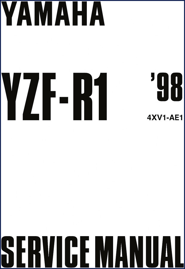 Yamaha YZF-R1 2002 Parts Catalog cover page showing exploded diagrams and part numbers