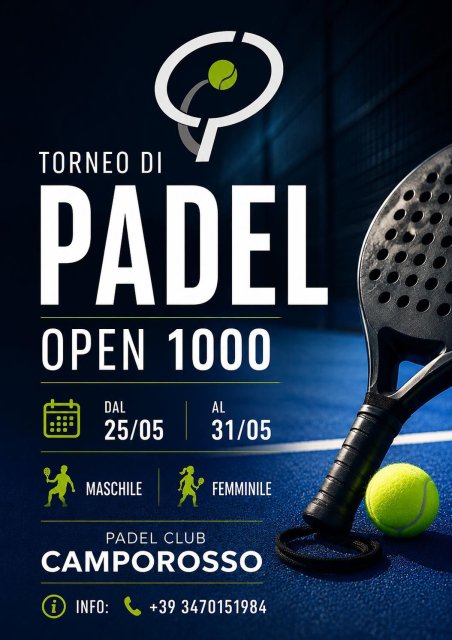 PADEL OPEN 1000 FEMMINILE e MASCHILE