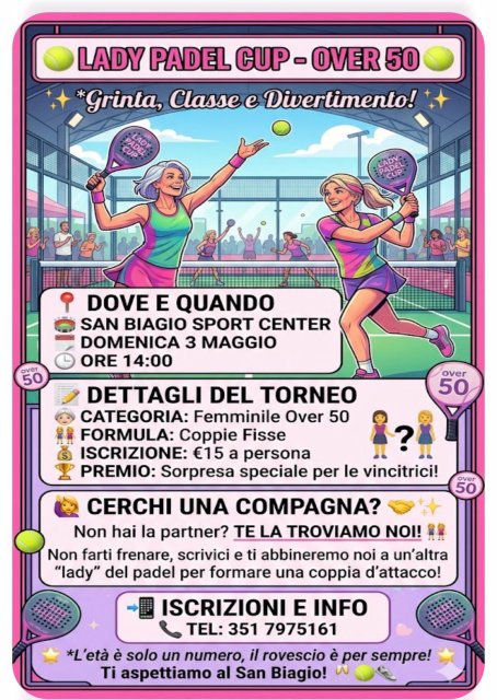 Torneo femminile over 50 