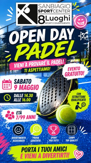 🎾 OPEN DAY PADEL – GRATIS! 🎾