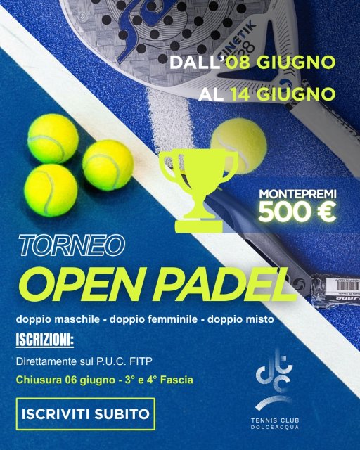 Torneo open Dolceacqua 