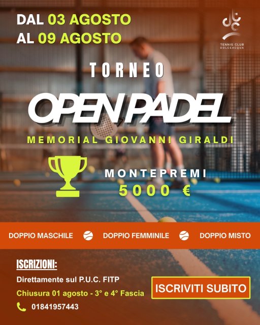 TORNEO OPEN MEMORIAL G.GIRALDI