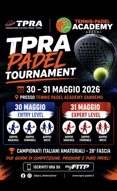 TPRA prezzo TENNIS PADEL ACADEMY SANREMO