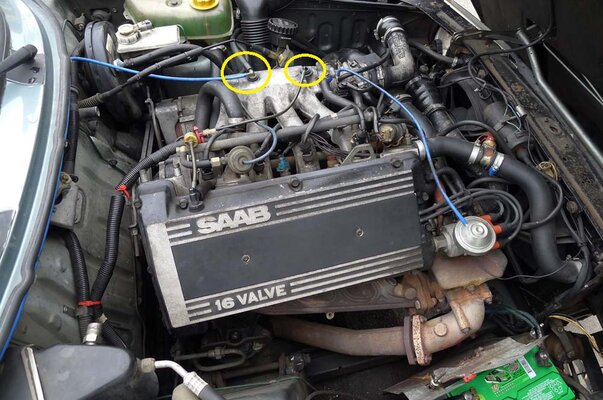 1988 saab 900 turbo engine.JPG