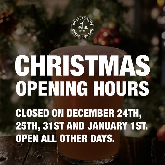 Bootleggers Craft Beer Bar | Nightcrawl.dk | We’re closed on December 24th, 25th, 31st and 1st, but other...