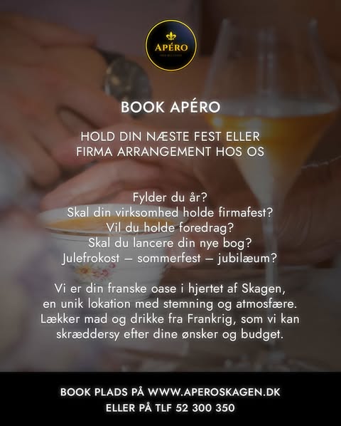 Apéro Champagnebar | Nightcrawl.dk | 🎄🎄 Rigtig glædelig jul 🎄🎄

Vi har åbent alle dage mellem...