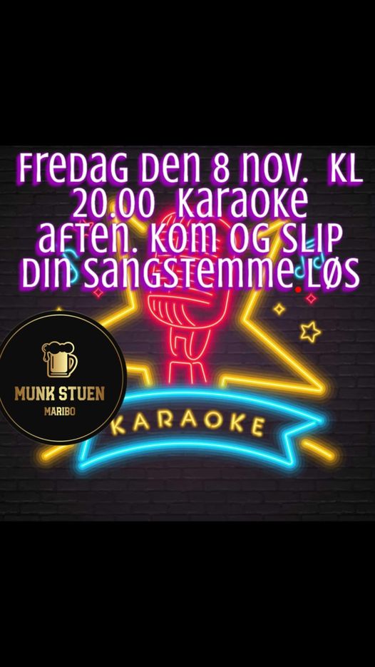 Munk Stuen | Nightcrawl.dk | 🎤🎤🎤Du er inviteret til karaoke aften på fredag.  Kommer d...