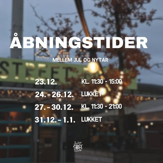 Aarhus Street Food | Nightcrawl.dk | Tjek vores åbningstider her og kig forbi til lidt julehygge....