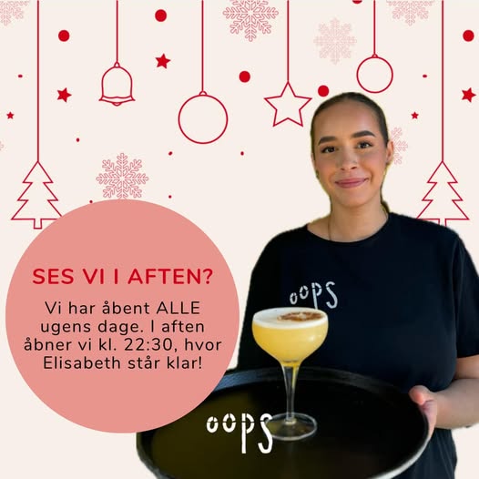 Oops | Nightcrawl.dk | SES VI I AFTEN? 🎄

Vi holder åbent fra kl. 22:30, hvor vore...