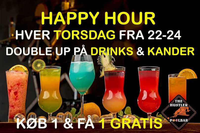 The Hustler Poolbar | Nightcrawl.dk | Husk at vi hver torsdag fra kl 22-24 kører Double up på Drin...