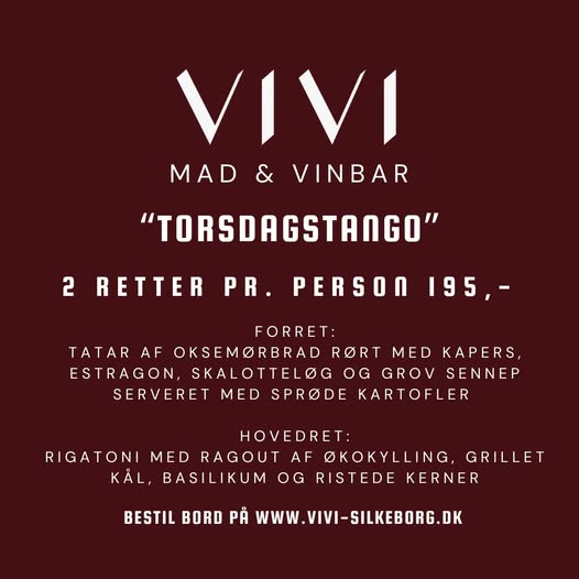 VIVI - Vinbar | Nightcrawl.dk | Ingen 2025 uden Torsdagstango♥️
Året skydes for alvor i gang...