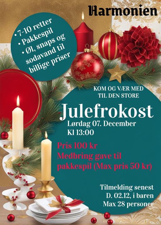 Harmonien | Nightcrawl.dk | 🤶🍽️ Husk at melde dig til vores hyggelige julefrokost, men...