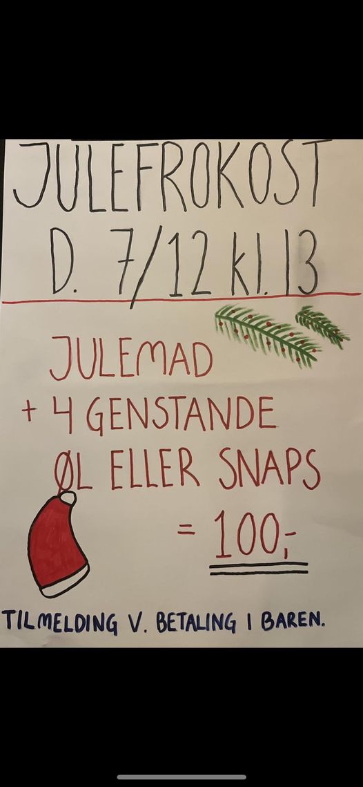 Færö-Kroen | Nightcrawl.dk | Julefrokost på færøkroen i år er d. 7-12 kl. 13.00🎊