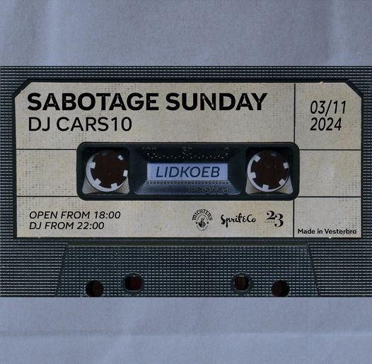 Lidkoeb | Nightcrawl.dk | After a well-deserved break last month, Sabotage Sunday is b...