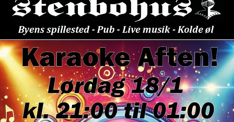 Stenbohus | Nightcrawl.dk | 🎤 Karaoke Night på Stenbohus! 🎶

Er du klar til at tage mi...