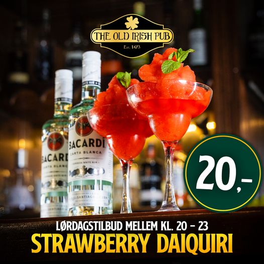 Old Irish Pub | Nightcrawl.dk | 🍓 STRAWBERRY DAIQUIRI ER TILBAGE!🍓

På lørdag kan du igen ...