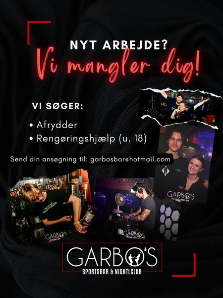 Garbos | Nightcrawl.dk | Vi leder efter et par nye ansigter til Danmark’s hyggeligste...