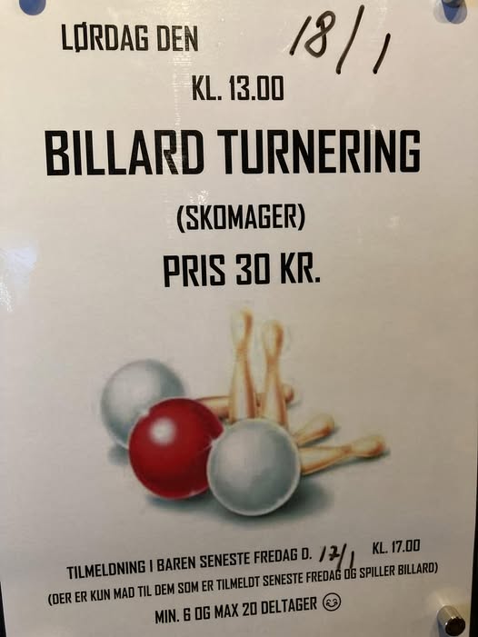 Pub Nordkap | Nightcrawl.dk | årets første billardturnering på pubben 🍻🍻🥳🥳