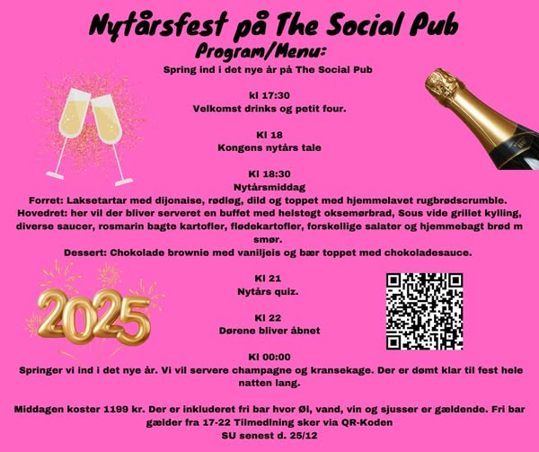 The Social Pub | Nightcrawl.dk | Kom og hold Nytår på Social Pub🥳🍻