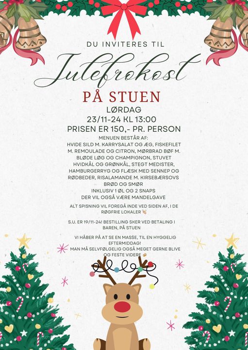 Borgerstuen | Nightcrawl.dk | Har du ikke fået tilmeldt dig til julefrokosten, så kan du s...