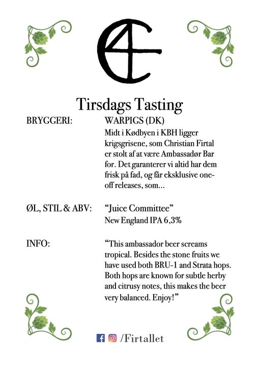 Christian Firtal | Nightcrawl.dk | TIRSDAGS TASTING 🍻
Sørme så om i morgen ikke er den første ...